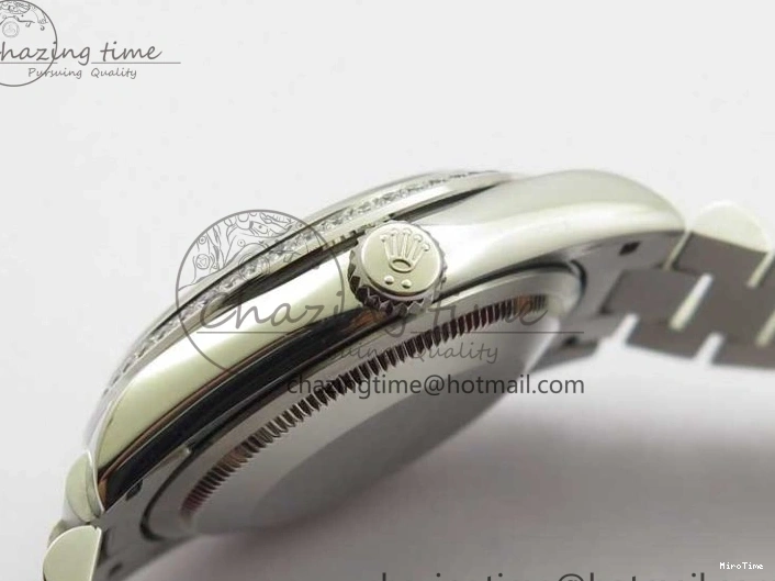 MiroTime 0521 Day-Date 36mm 128239 SS Crystal BP Best Edition Blue Crystal Marker Dial on SS President Bracelet A OdorResistant 2677